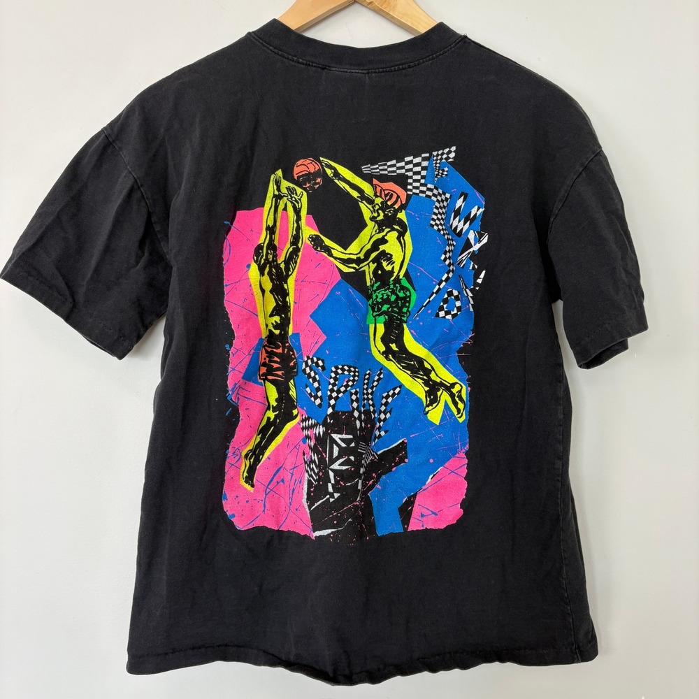 Vintage Furvo Global Quality Spike Set Graphic T Shirt Mens XL Black Made in USA - Picture 5 of 8